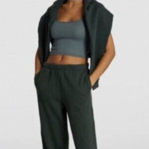 SKIMS SET in SOLD OUT COLOR Cotton Fleece 2 Piece Set Spruce